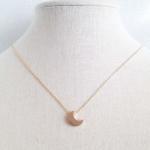 crescent moon Necklace in gold