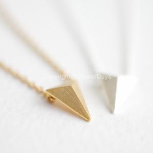 3D Triangle necklace