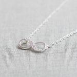 Tiny Infinity Necklace in Silver