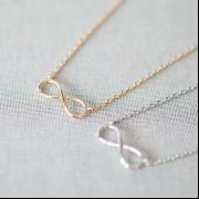 Simple tiny infinity necklace